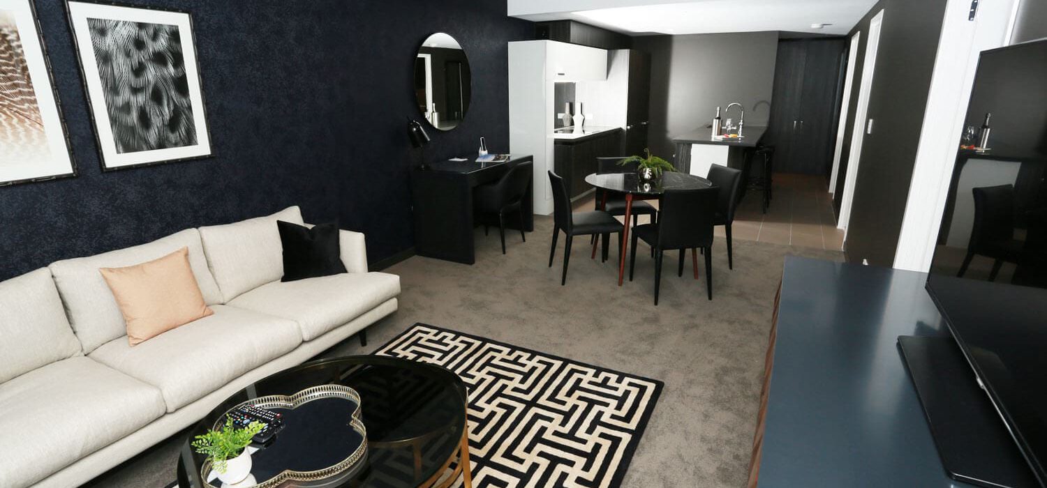 two-bedroom-executive-lounge-dining | Alex Perry Hotel & Apartments